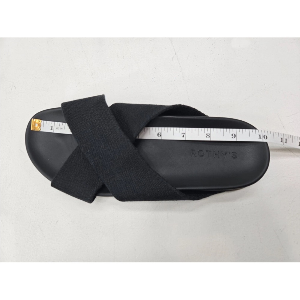 Rothy's Black Crisscross Slide Sandals - Picture 10 of 11